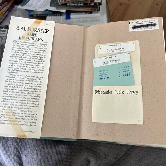 (First American Ed.) E.M. Forster: A Life by P.N. Furbank HC/DC - Picture 7 of 10